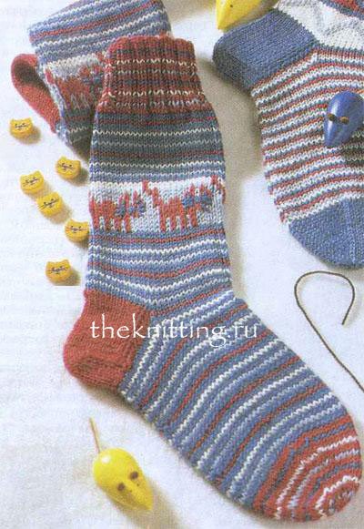 Схемы вязания детских носков