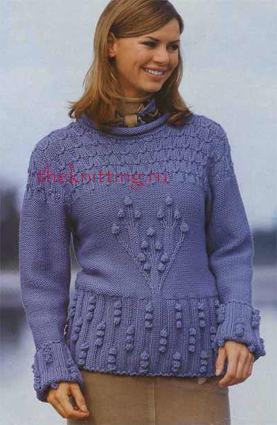Схемы вязания женских пуловеров