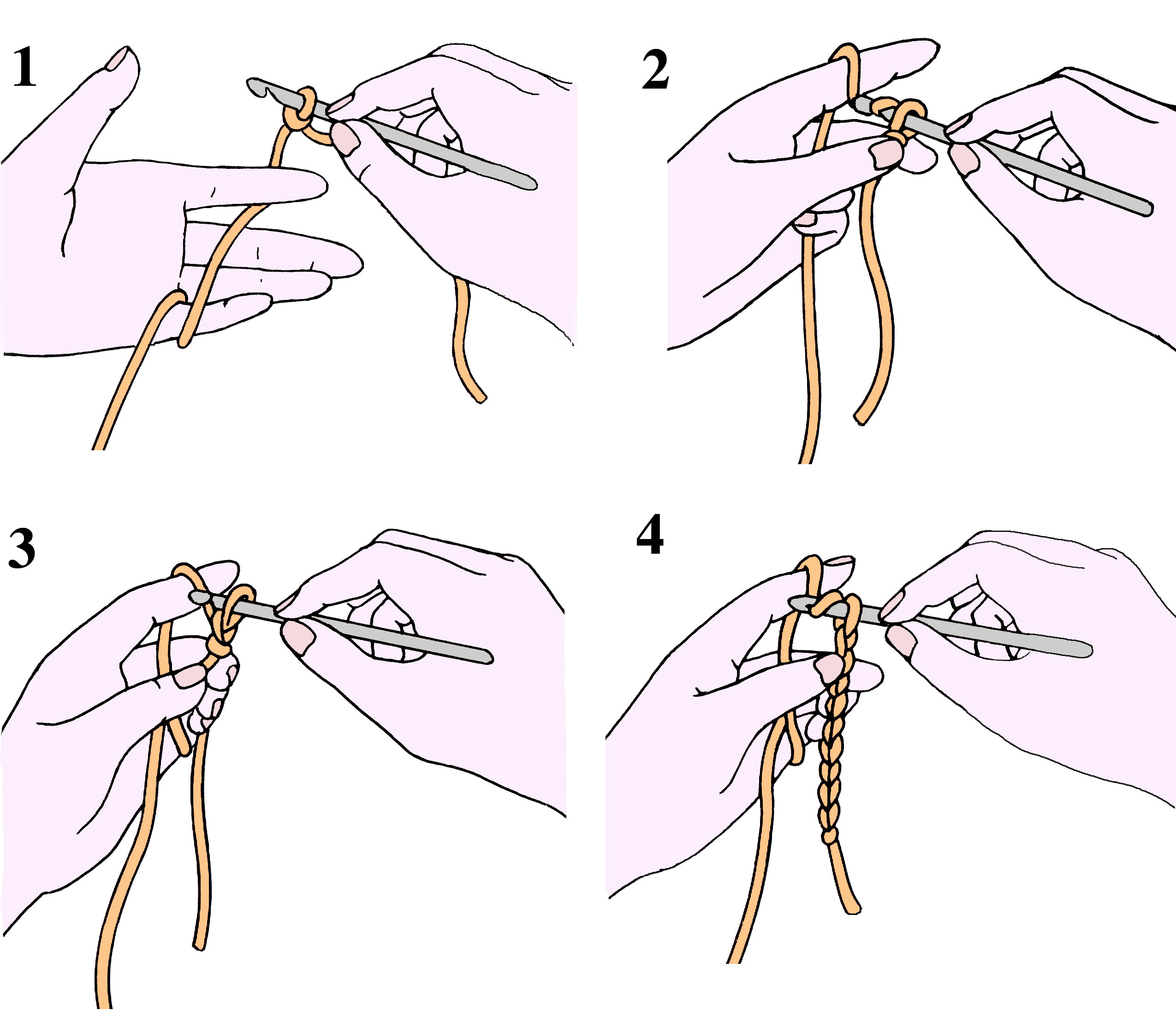 Вязание шарфа крючком для начинающих пошагово